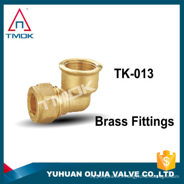 2 pcs Refroidissement à l&#39;eau de l&#39;ordinateur Raccord rapide de la tubulure Cool Gold Forged Brass Fitting